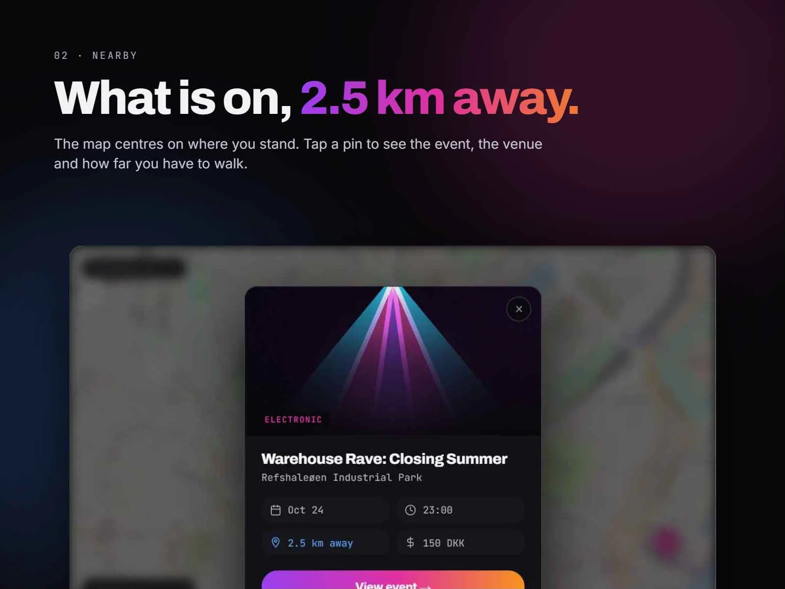 This Happens – events nearby on the map