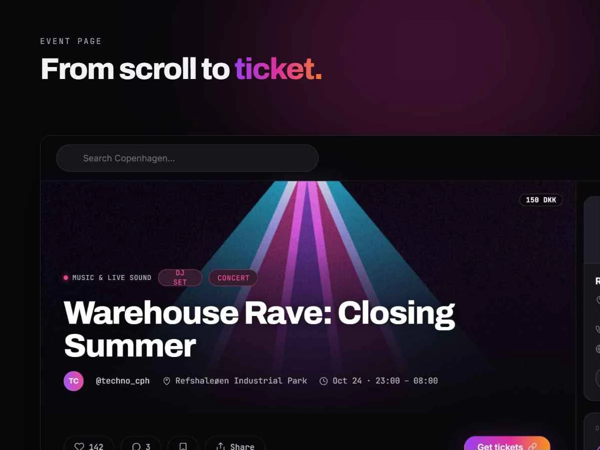 This Happens – event page from scroll to ticket