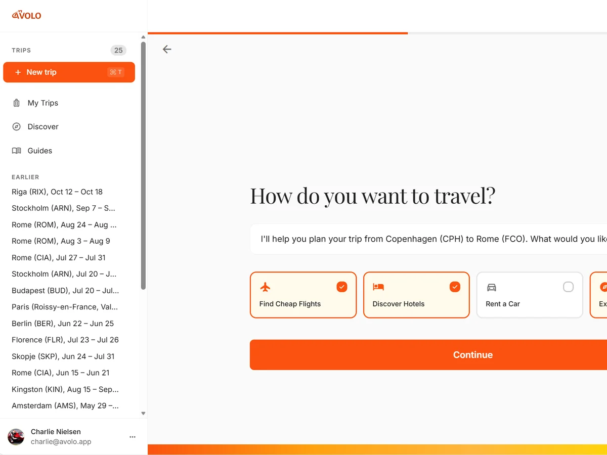 Avolo – trip planning step by step